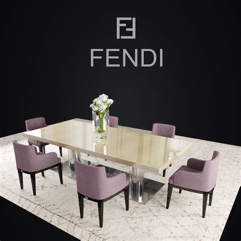 fendi happy room table 3dmodel|fendi casa silvia.